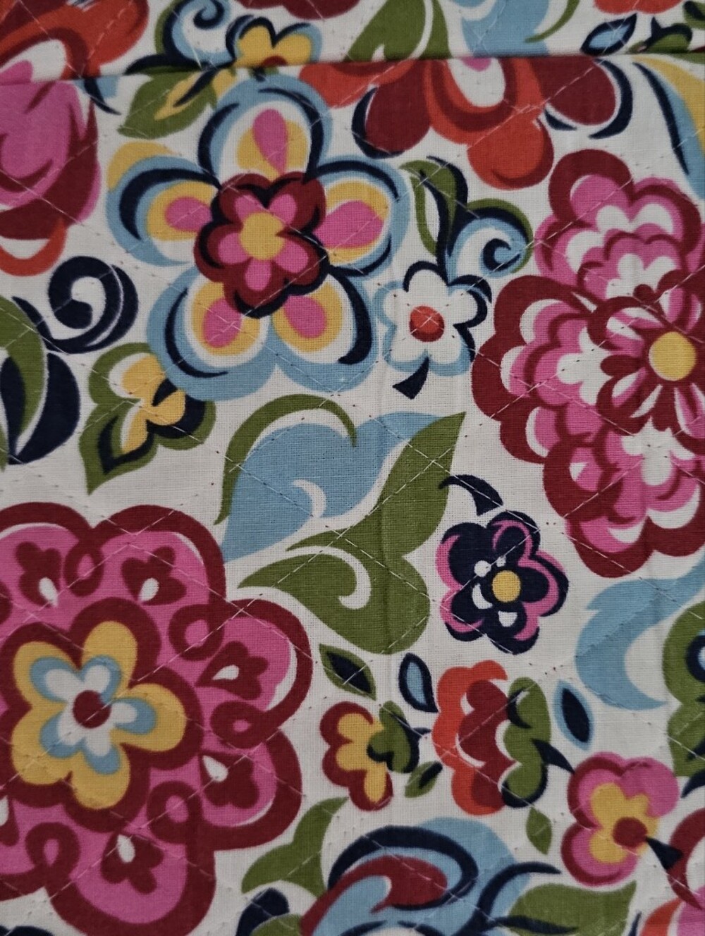 Vera Bradley Hope Garden Tote Bag Vintage Made USA Retired Floral Quilted Bag - Picture 13 of 16